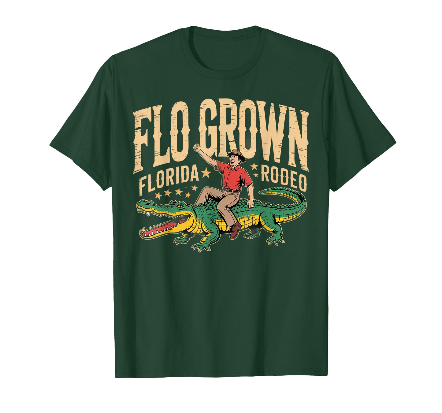 Florida Gator Rodeo Flo Grown Design T-Shirt