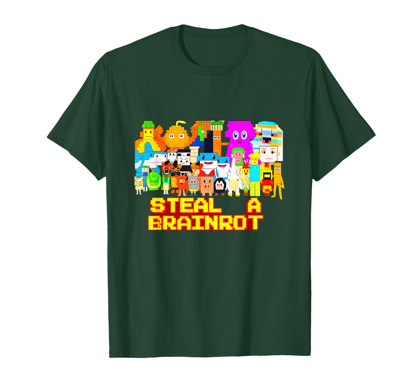 Steal a Brainrot Meme Video Game Kids Gamers T-Shirt