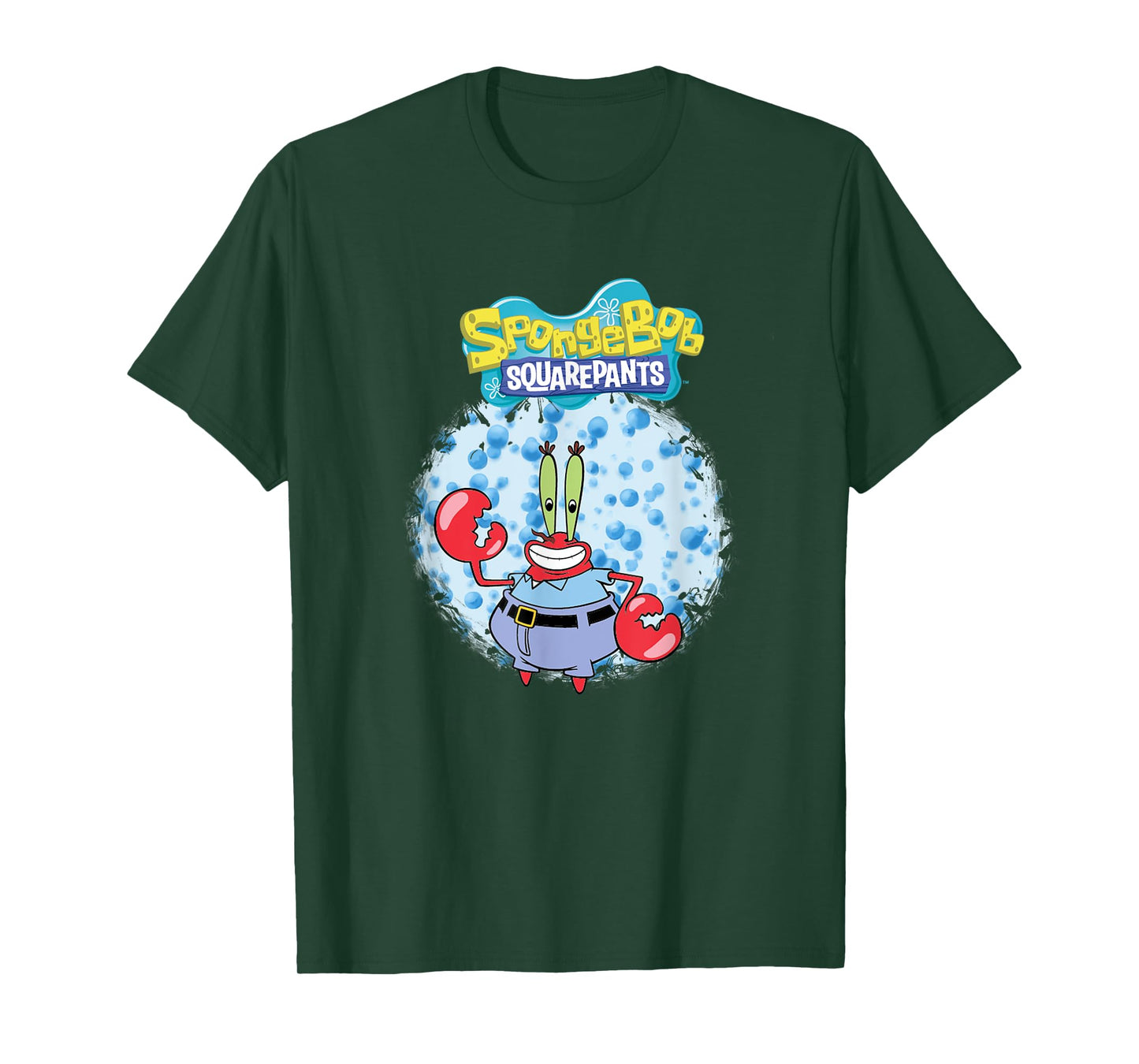 Mademark x SpongeBob SquarePants - Original SpongeBob Square Pants - Mr. Krabs with bubbles T-Shirt