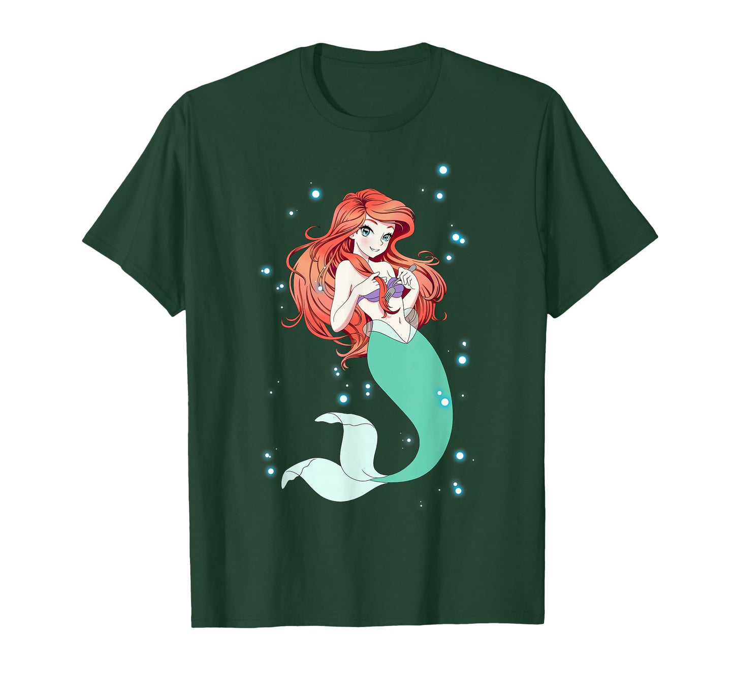 Disney Little Mermaid Anime Ariel Graphic T-Shirt T-Shirt