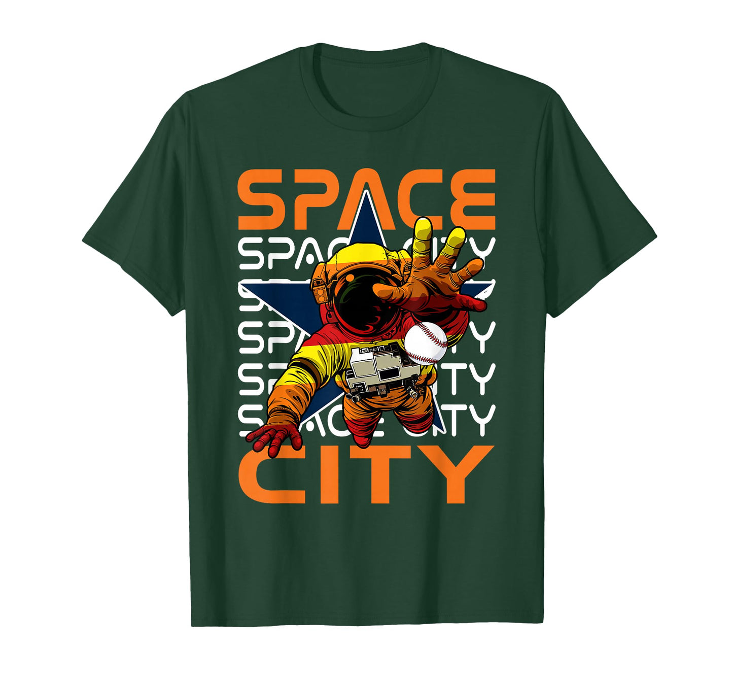 Classic Space City Proud Name Personalized Kawaii Houston T-Shirt