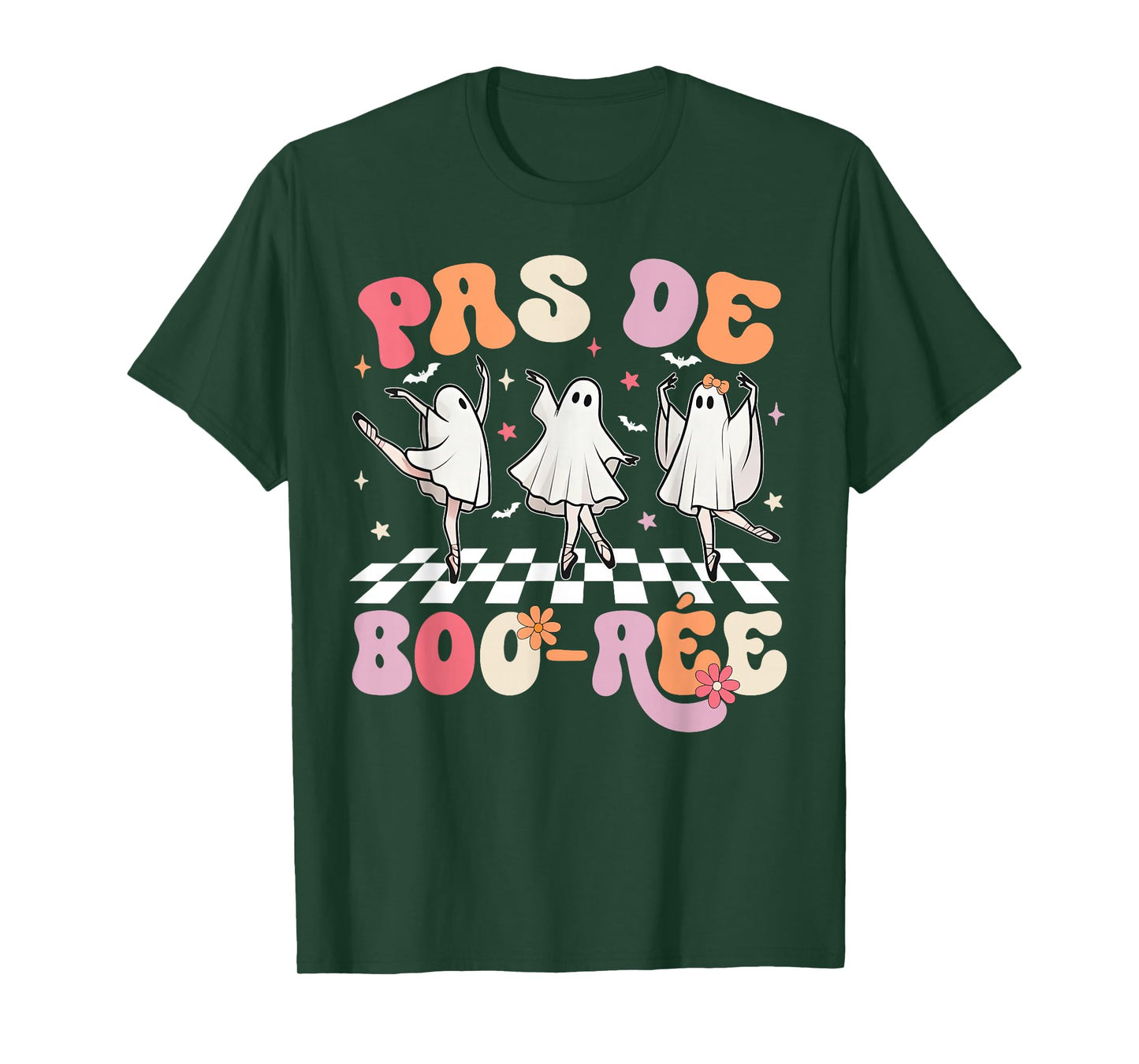 Halloween Dance Teacher Pas De BOO-rée Ghost Ballet Dancer T-Shirt