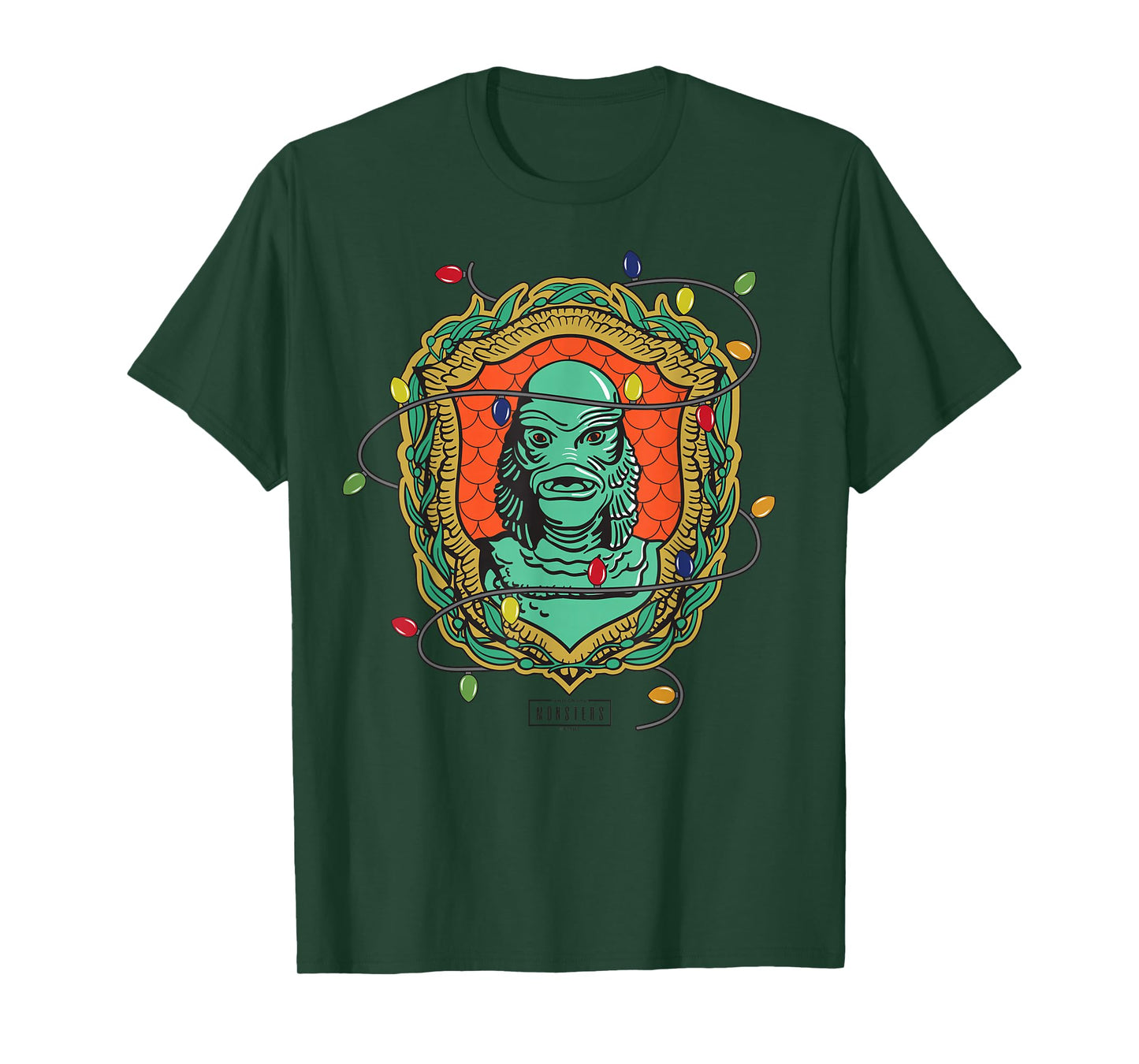 Universal Monsters Creature From The Black Lagoon Christmas T-Shirt