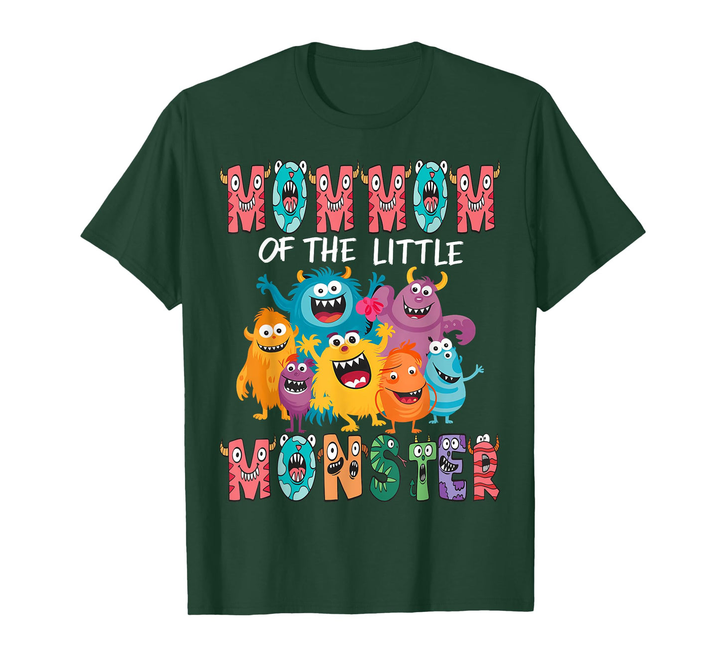 MomMom Of The Little Monster Kids 1St Birthday Party T-Shirt