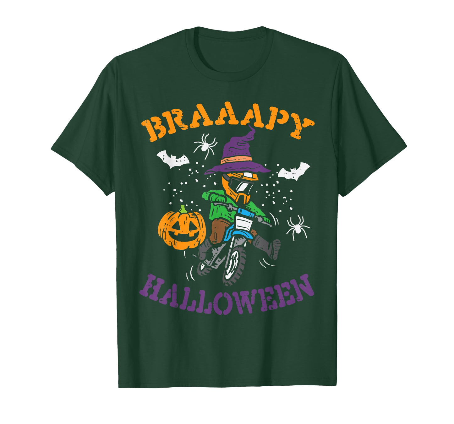 Motocross Braaapy Halloween Costume Dirt Bike Boys Kids T-Shirt