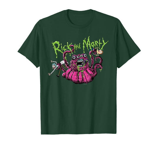 Rick and Morty Alien Adult Cartoon Fashion T-Shirt