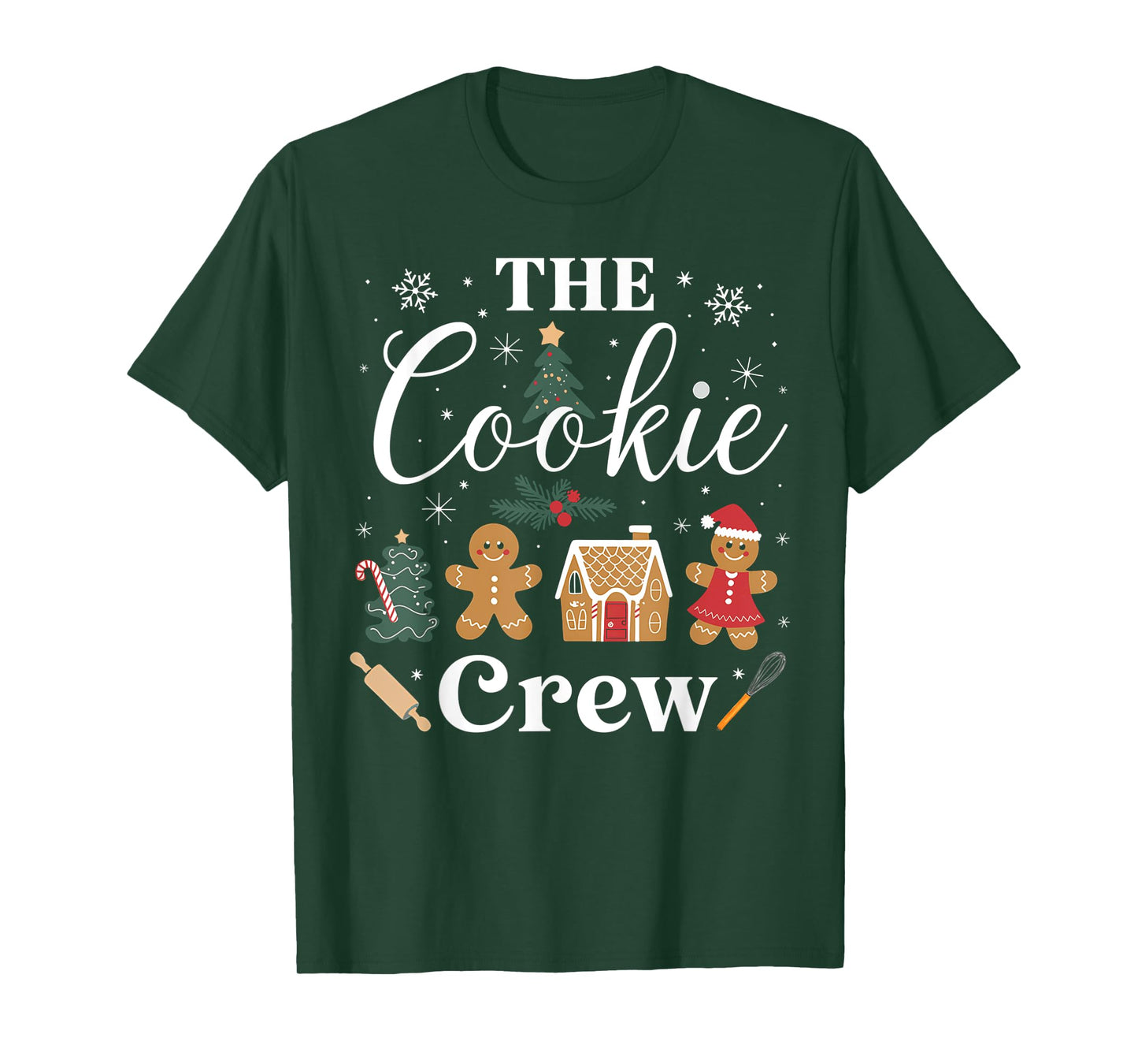 The Cookie Crew Christmas Baking Cookie Lover Kids Women T-Shirt