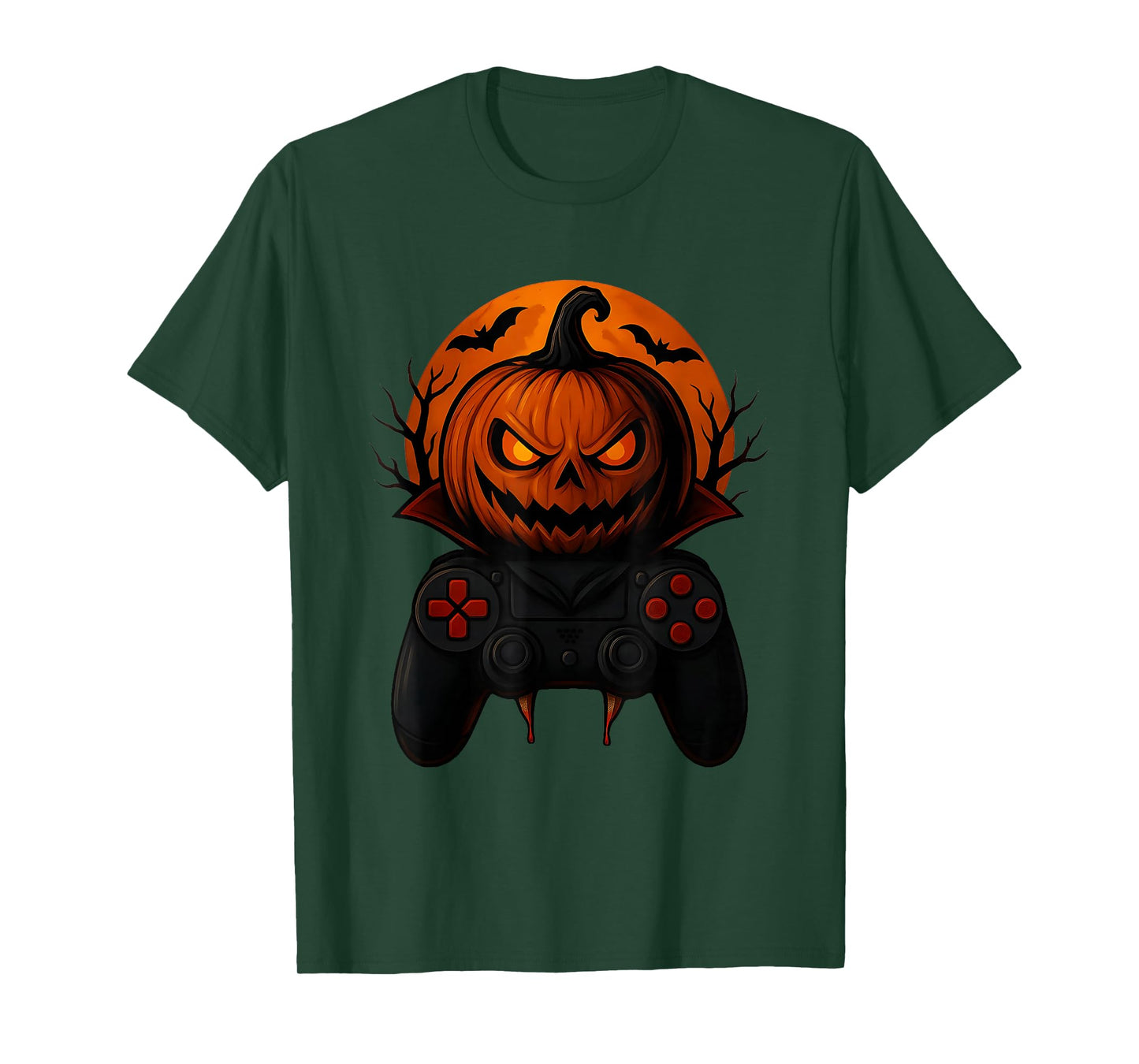 Halloween Gaming Controller Spooky Pumpkin Gamer Boys & Kids T-Shirt