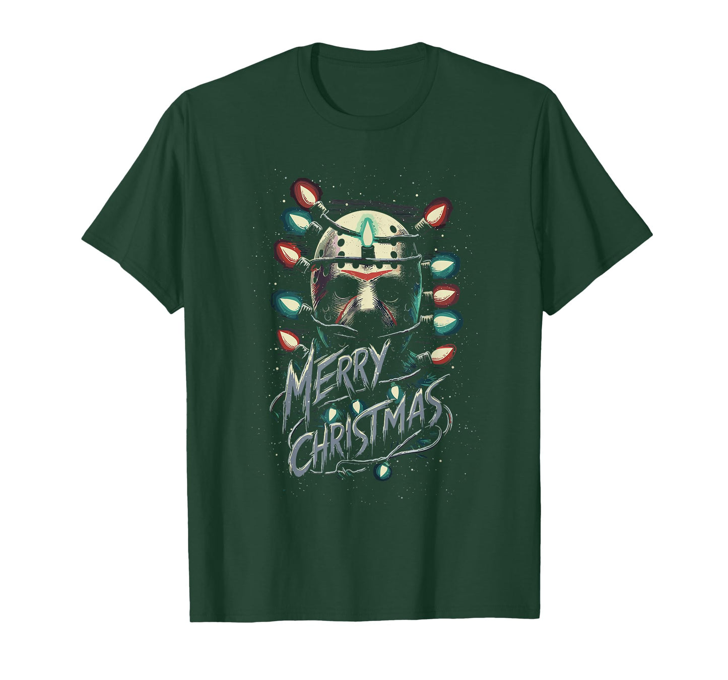 Merry Christmas Festive Slasher Candy Cane Menace T-Shirt