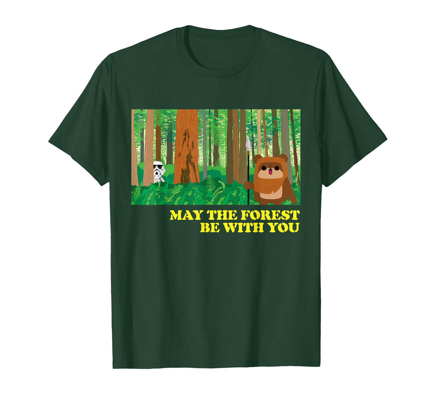 Star Wars Ewok May the Forest Be With You T-Shirt