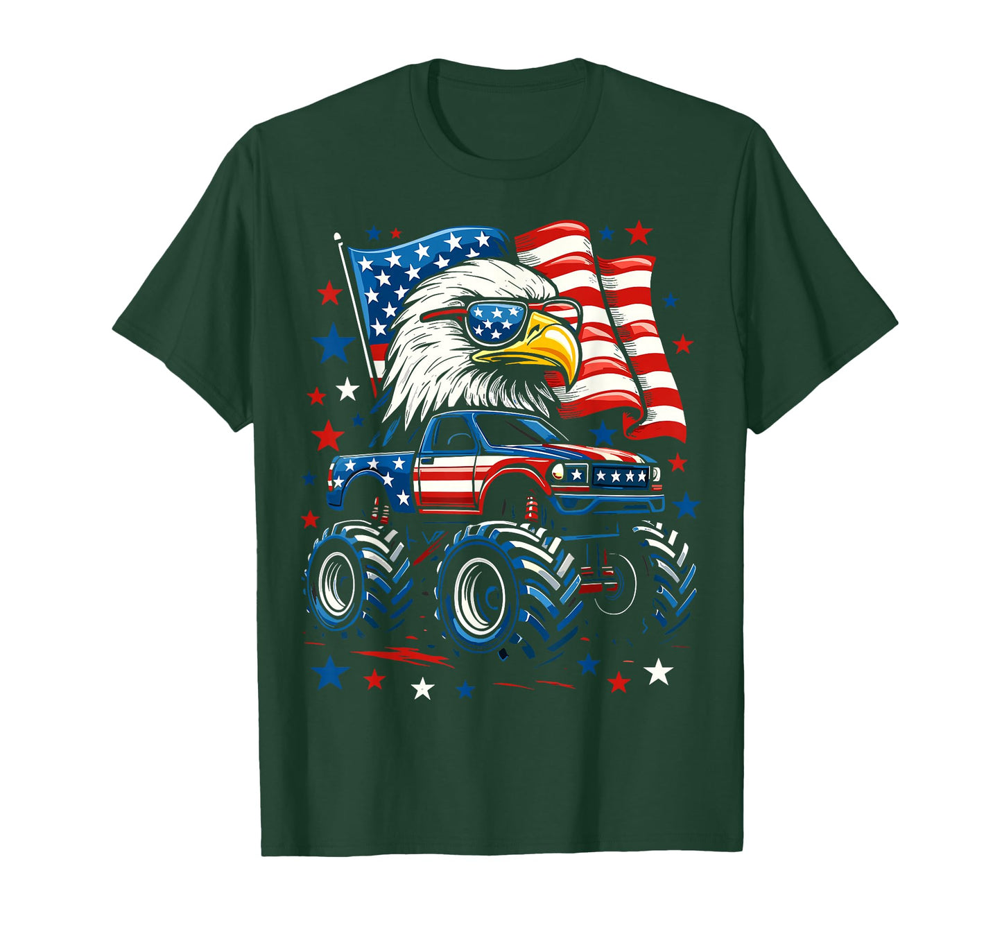 Patriotic American Flag Eagle USA T-Shirt
