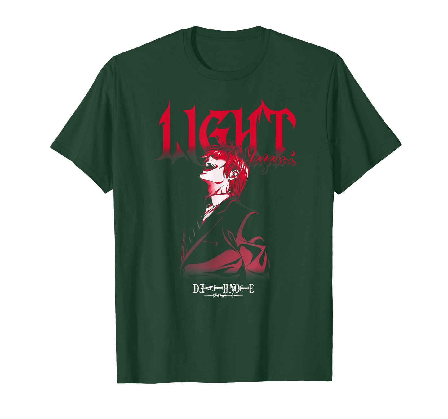 Death Note Light Yagami Laughing Anime T-Shirt