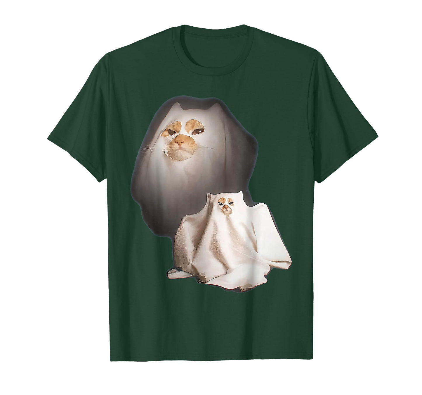 Ghost Cat Meme Halloween T-Shirt
