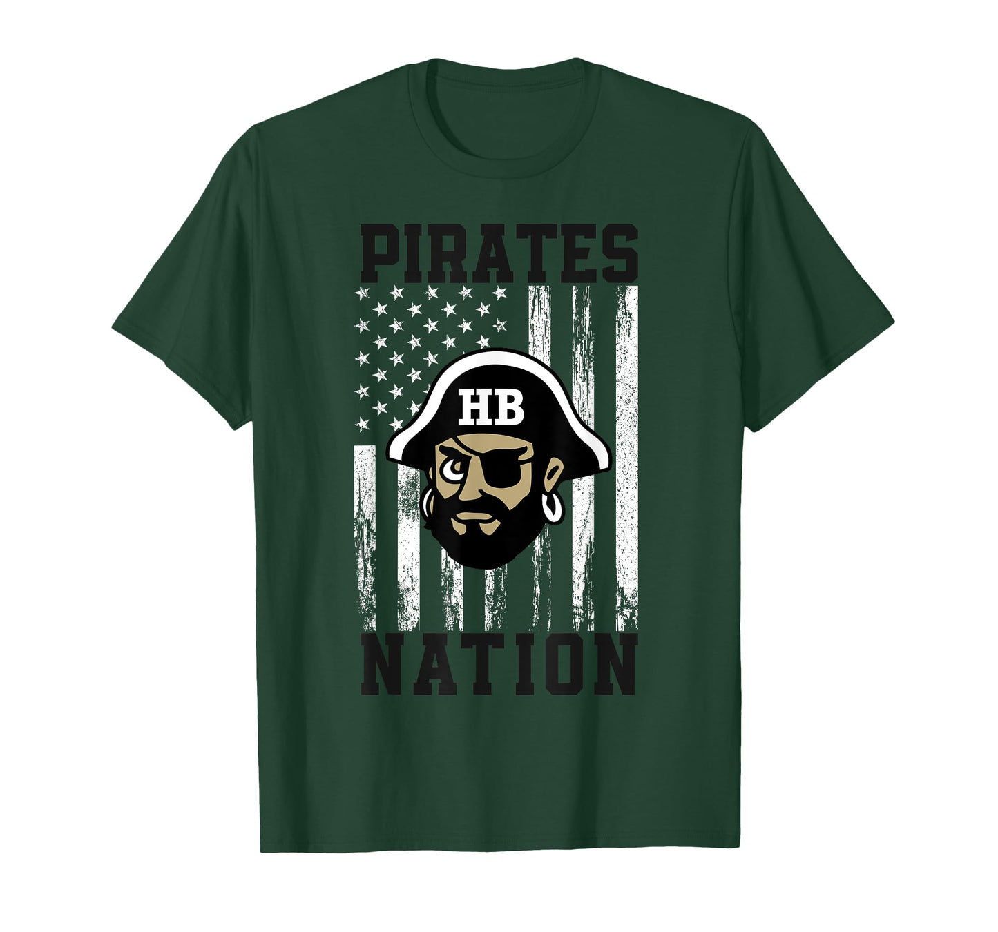 Harbor Beach Pirates Logo Nation HS T-Shirt