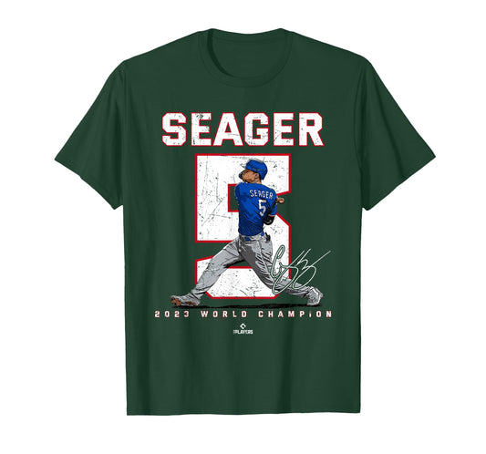 Player Number 2023 World Champion Corey Seager Texas MLBPA T-Shirt