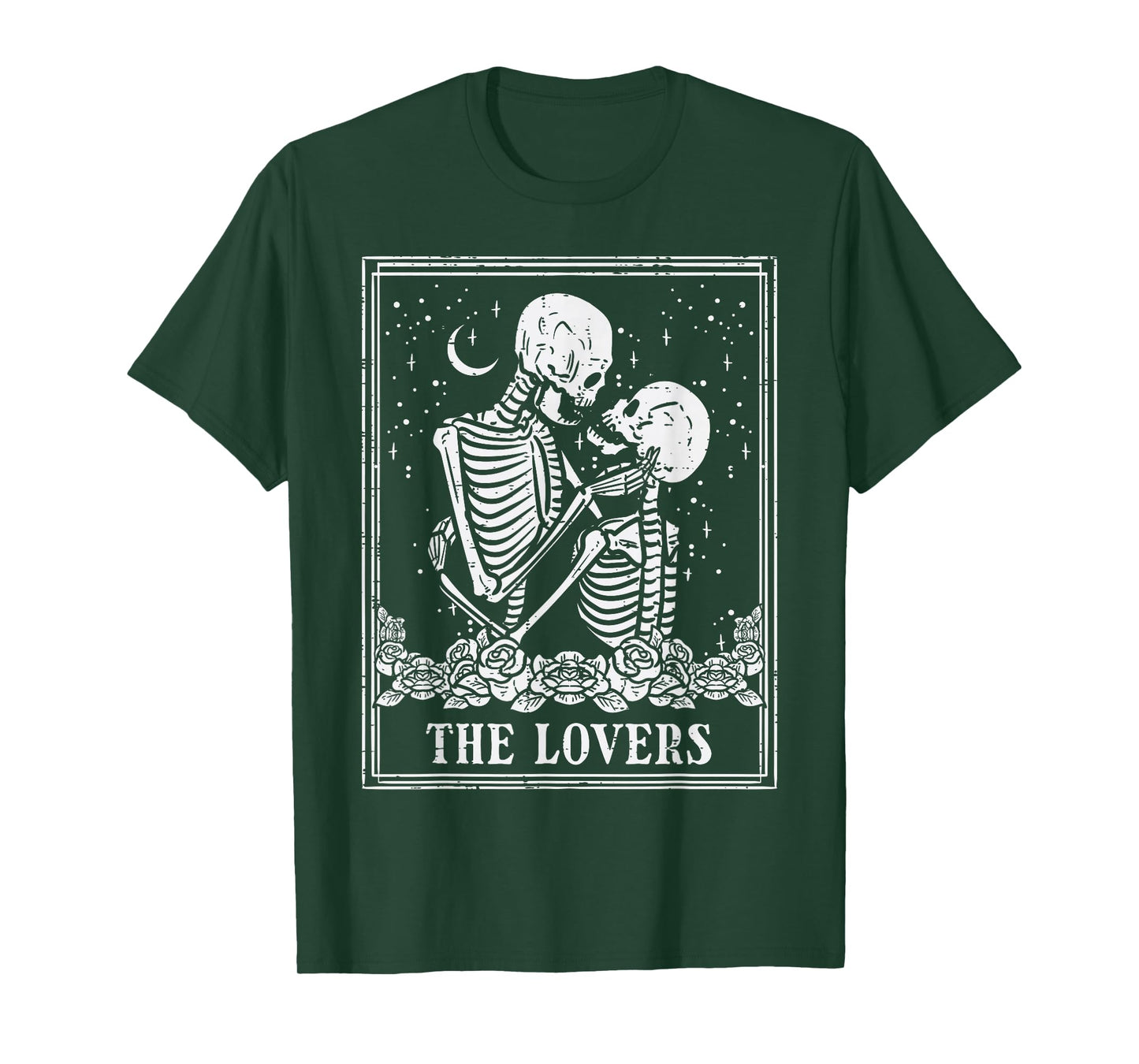 Halloween Skeleton Tarot The Lovers Couple Costume Men Women T-Shirt