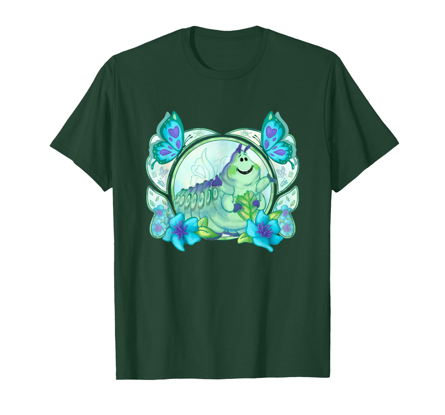 Disney Pixar A Bug's Life Heimlich Watercolor Nouveau Logo T-Shirt