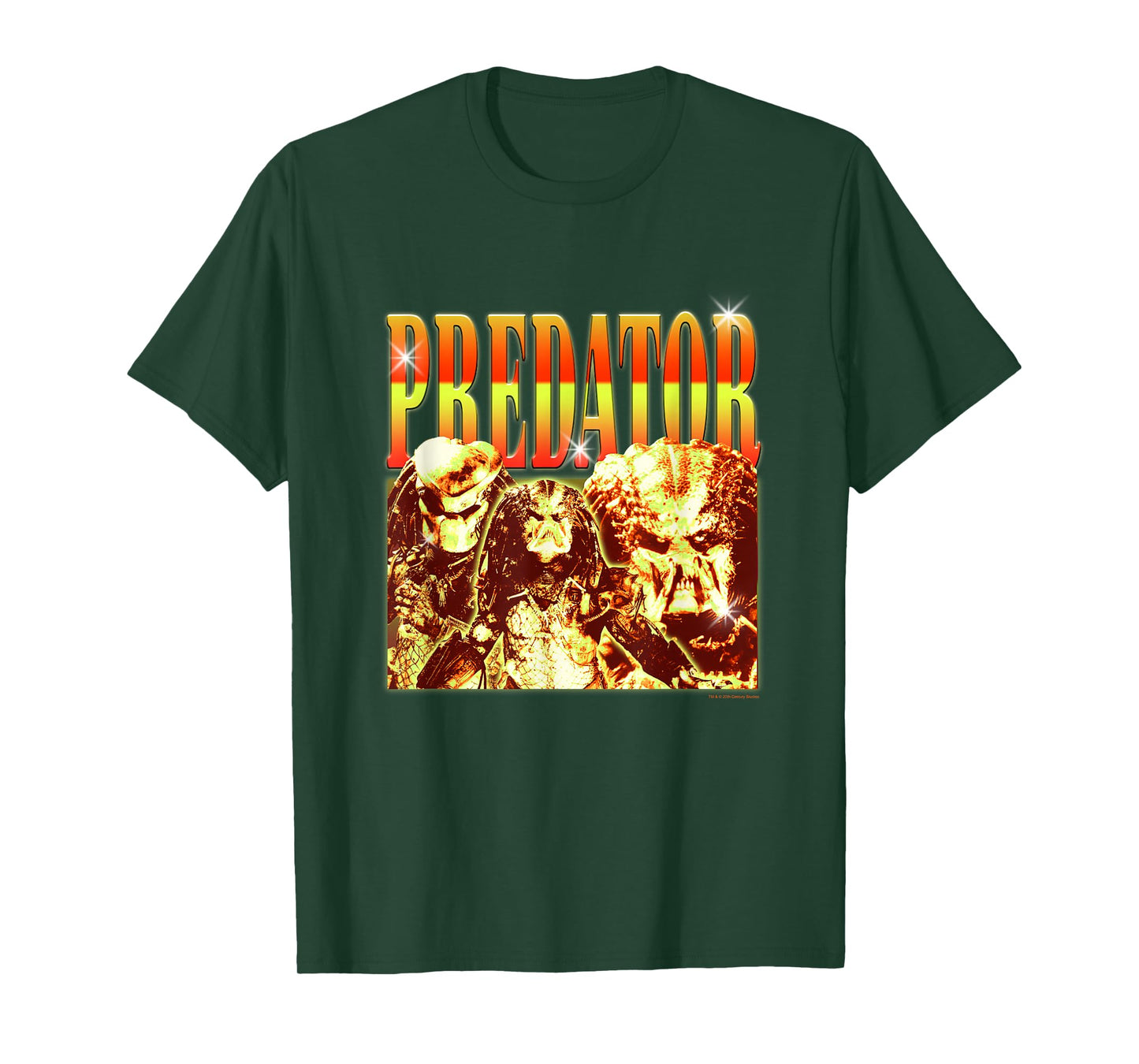 Aliens Iconic Epic Predator Montage Retro Big Chest Poster T-Shirt
