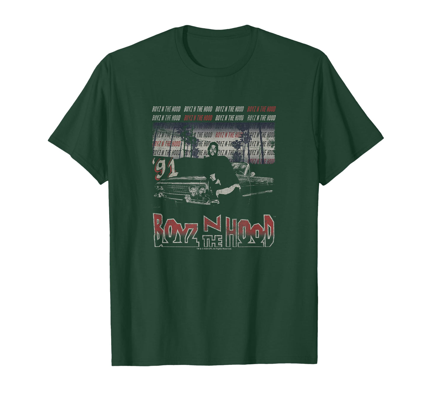 Boyz N The Hood Ice Cube and Car '91 Photo T-Shirt