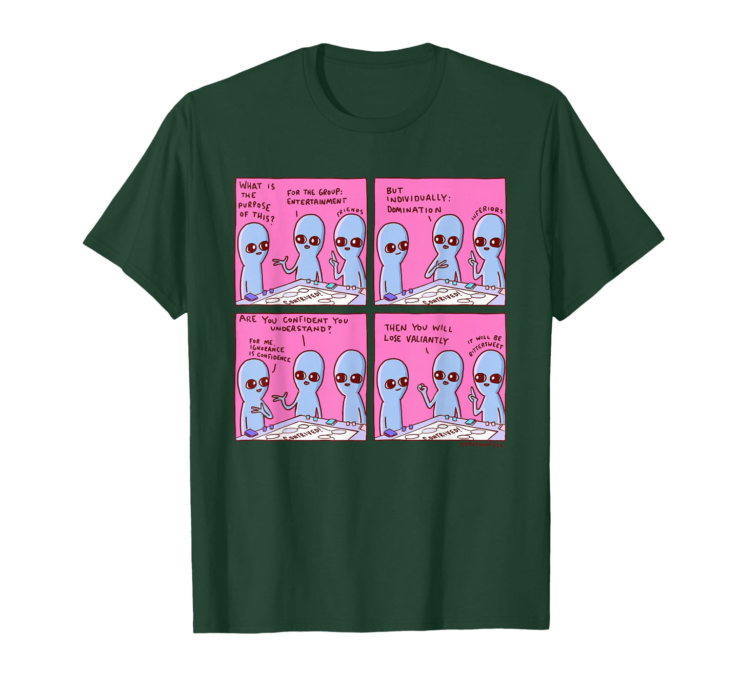Threadless Nathan W. Pyle Strange Planet Confidence Graphic T-Shirt