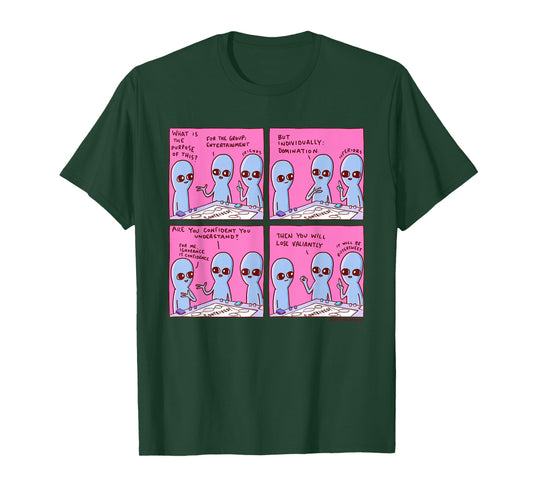 Threadless Nathan W. Pyle Strange Planet Confidence Graphic T-Shirt