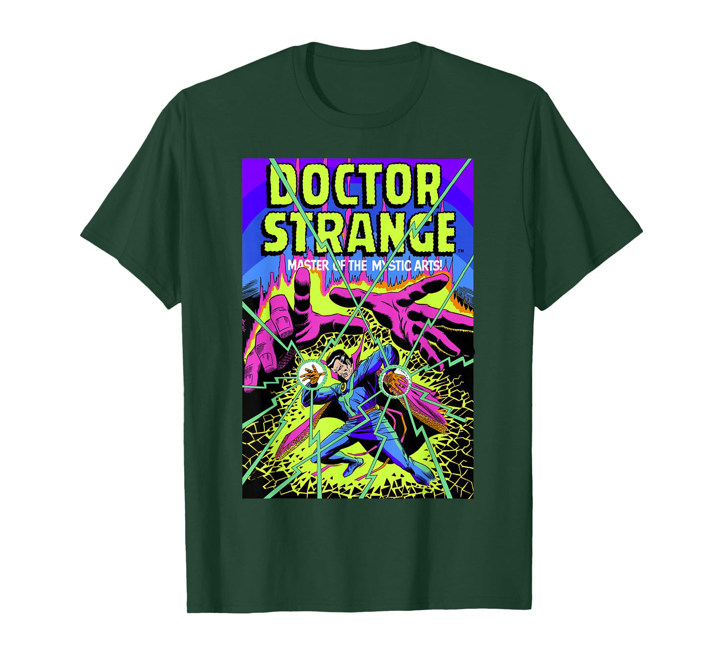 Marvel Doctor Strange Mystic Arts Neon Graphic T-Shirt T-Shirt