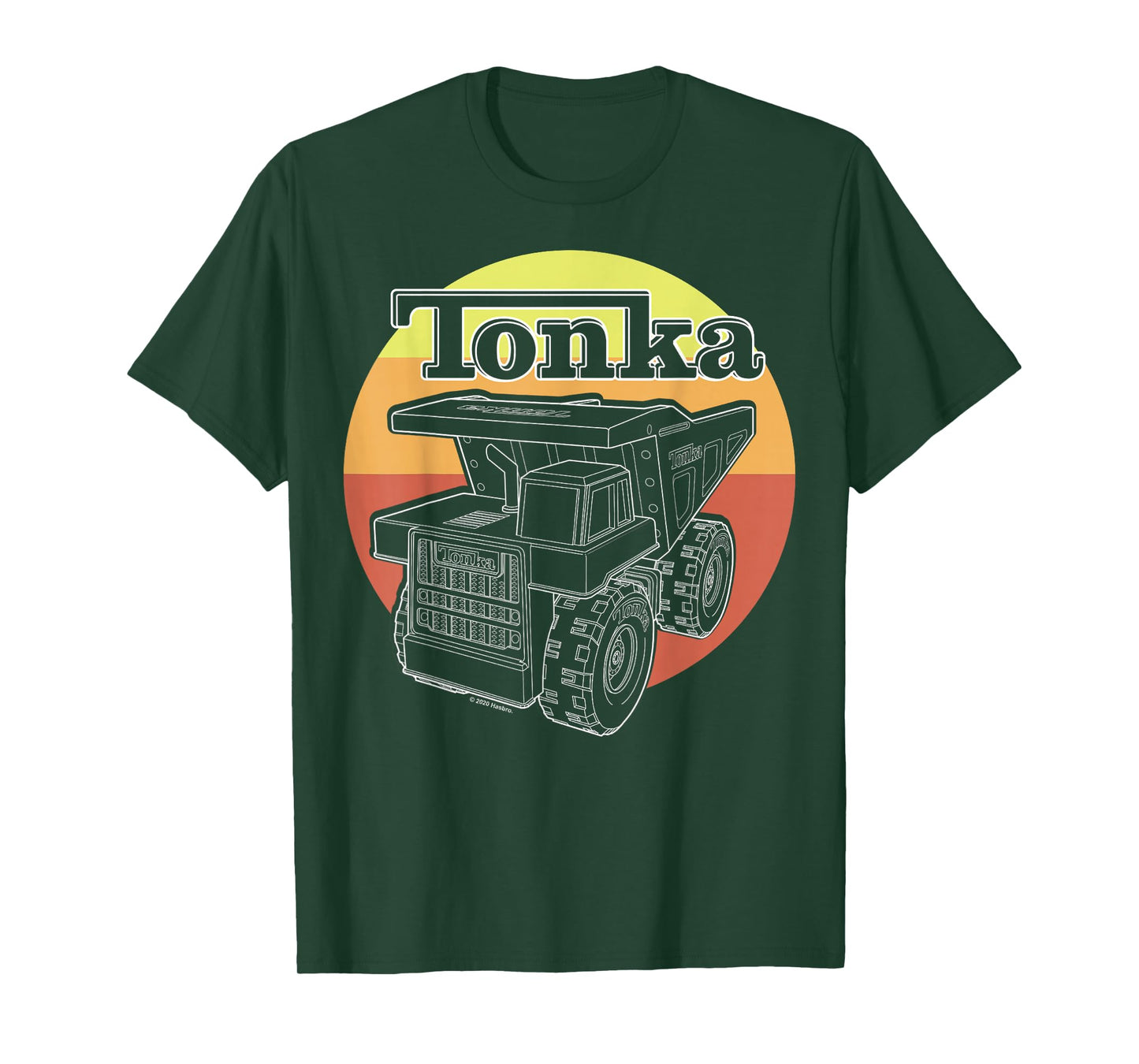 Tonka Retro Sunset Stripe Vintage Truck Logo T-Shirt