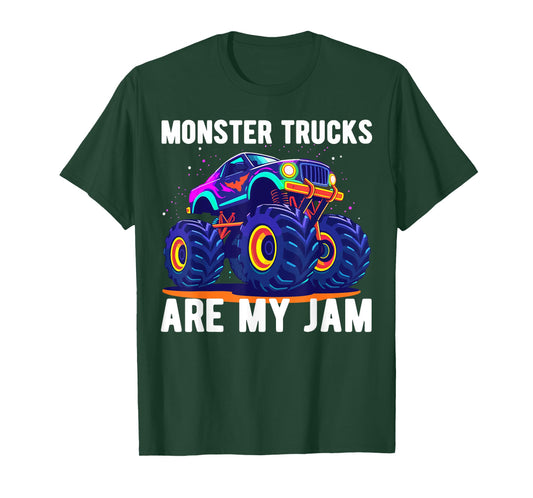 Monster Trucks Are My Jam Monster Truck T-Shirt