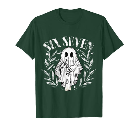 Six Seven Meme 6 7 Halloween Viral Gen Z Meme Saying T-Shirt