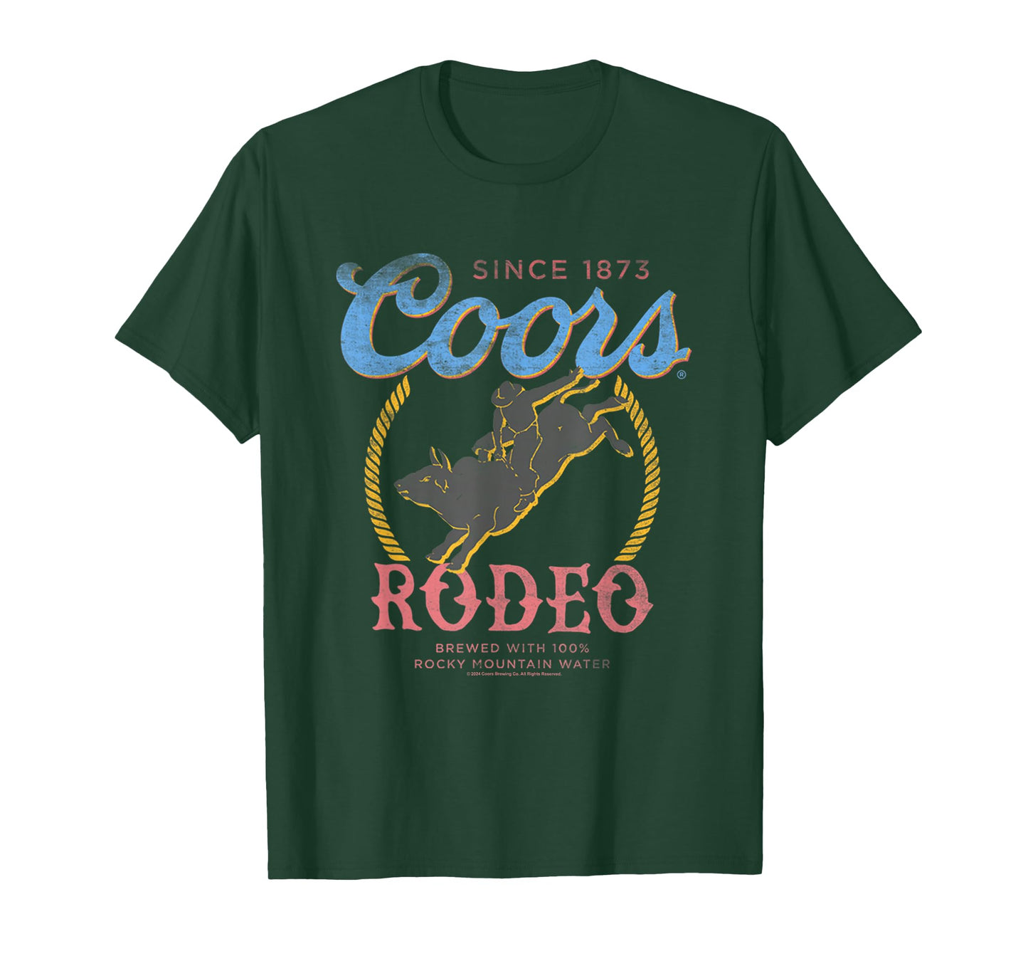 Coors Rodeo Since 1873 100% Rocky Mountain Water Vintage T-Shirt