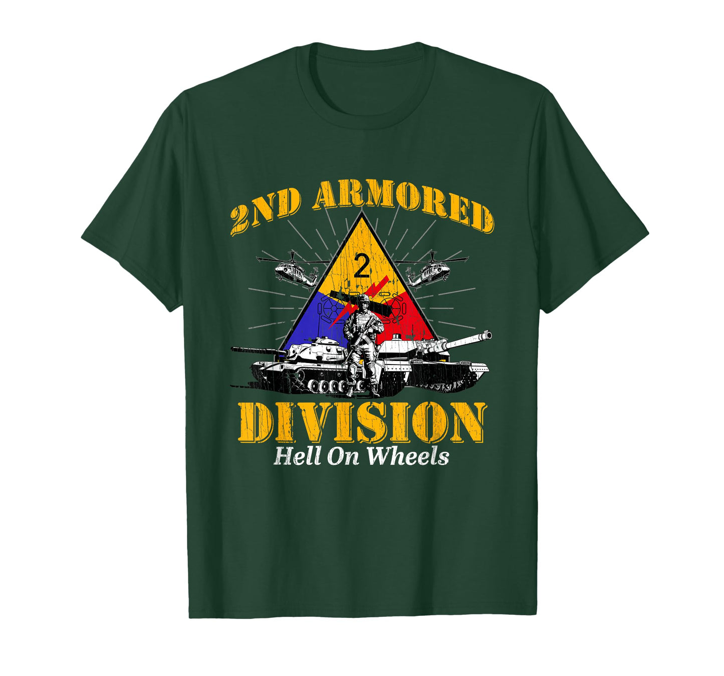 2nd Armored Division Veteran Fort Hood Texas 2nd Armored Div T-Shirt