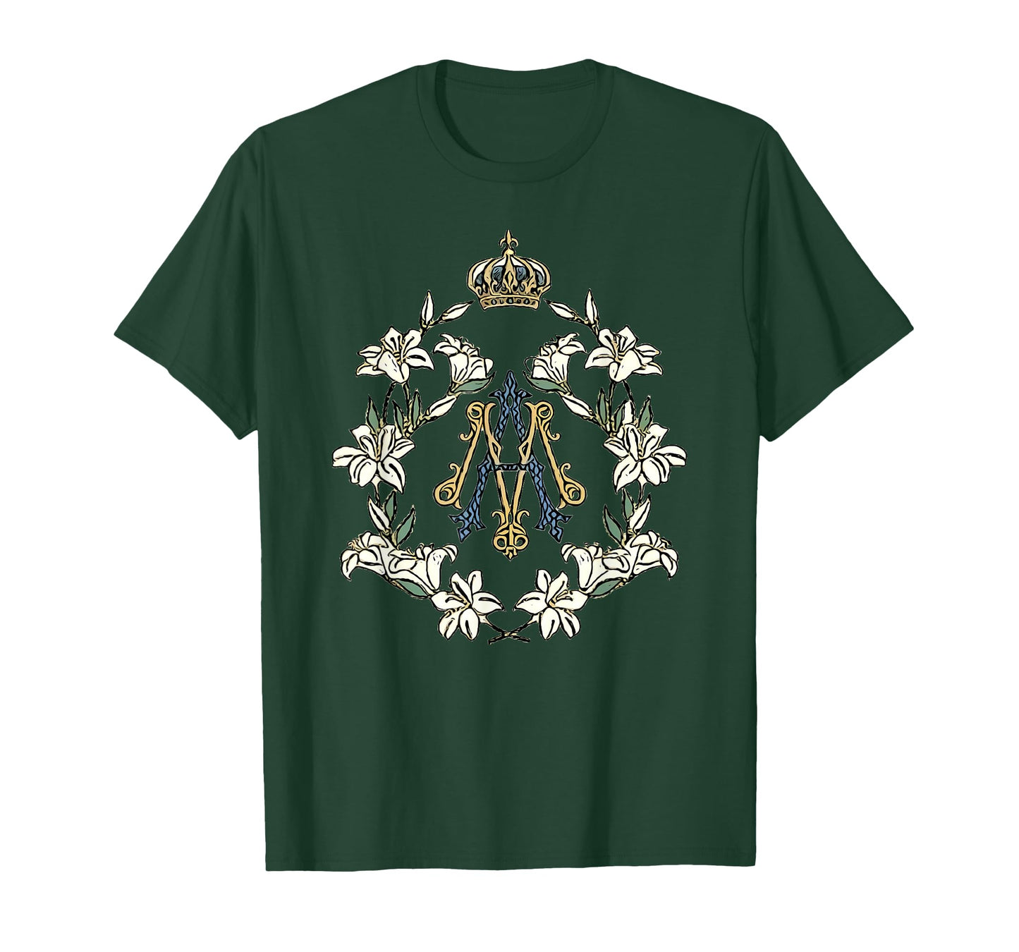 Blessed Mother Marian Catholic Symbol T-Shirt