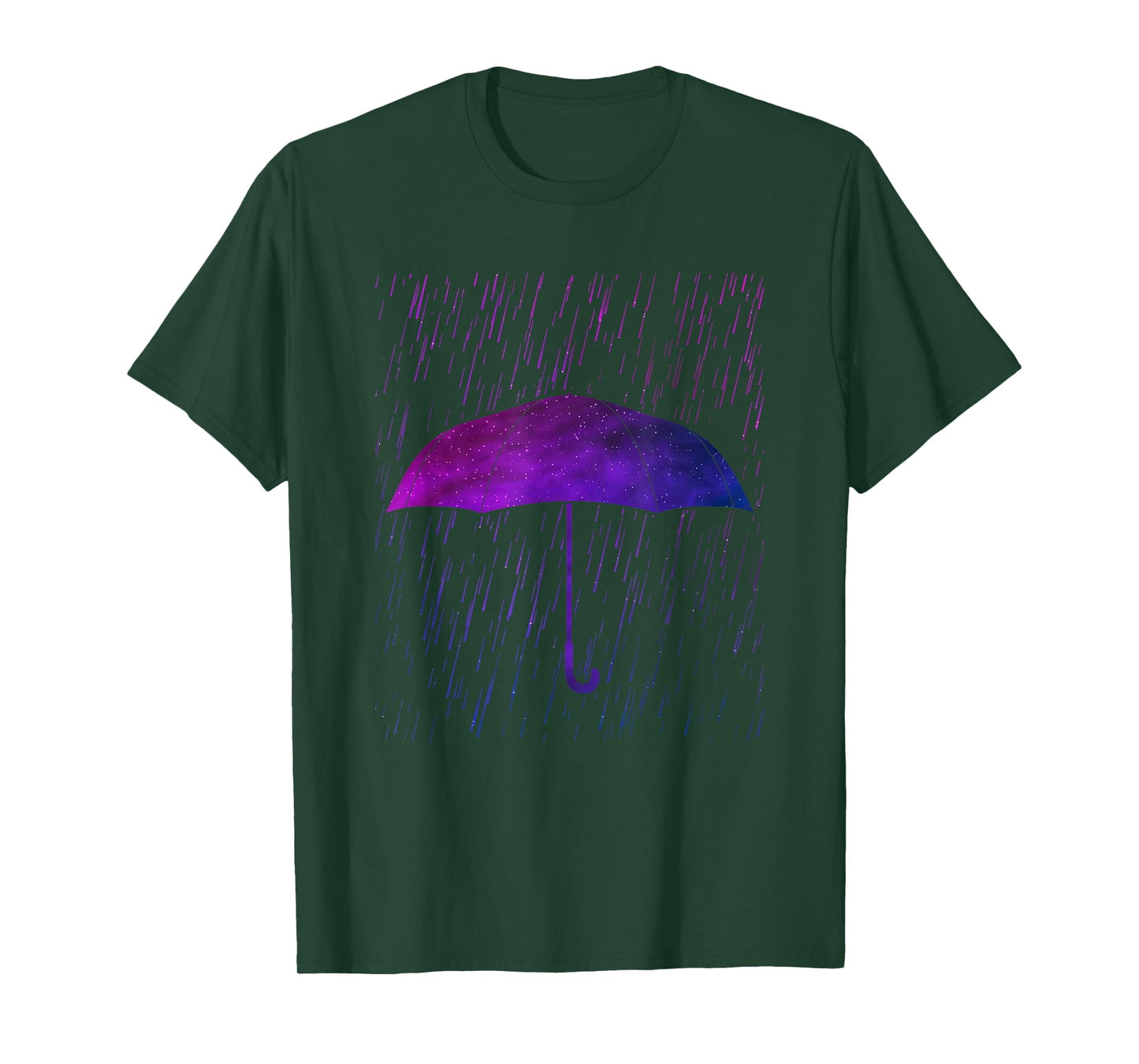 Umbrella Rain Purple Violet Favorite Color T-Shirt
