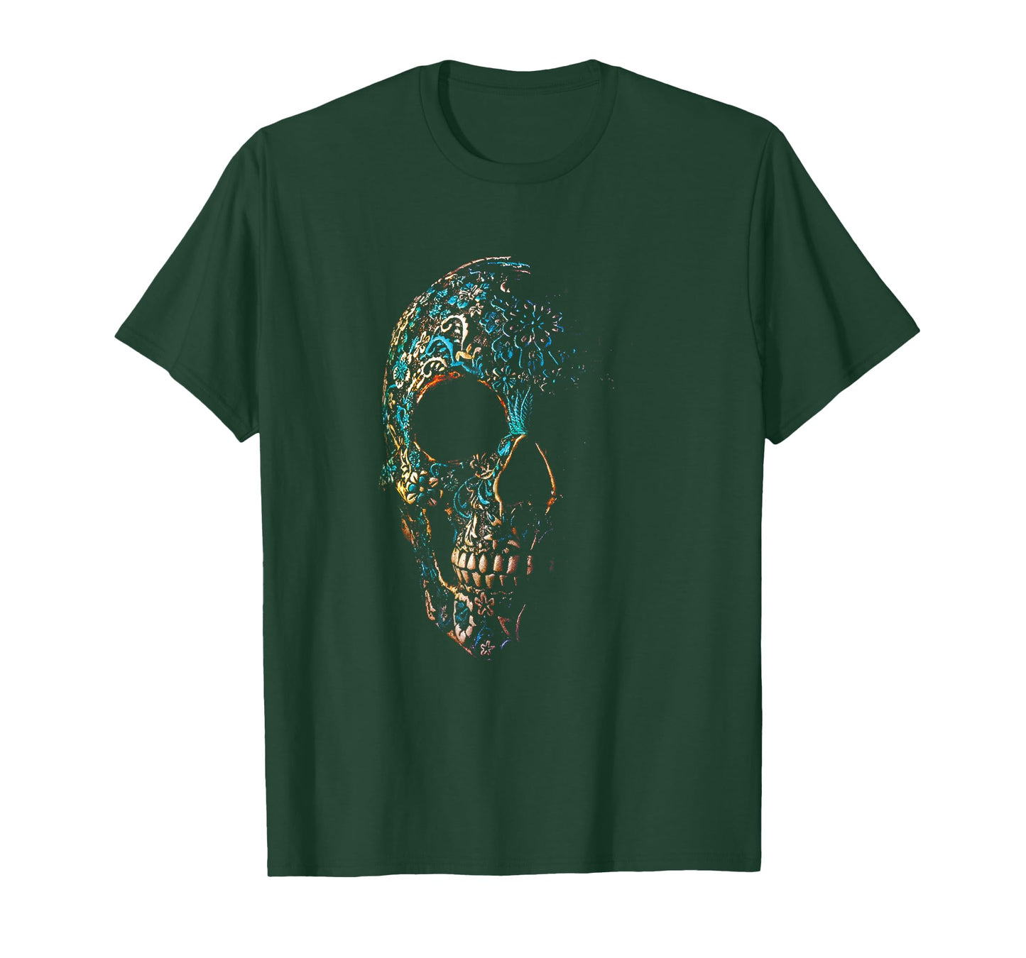 Vintage Sugar Antique Skull Day of The Dead T-Shirt