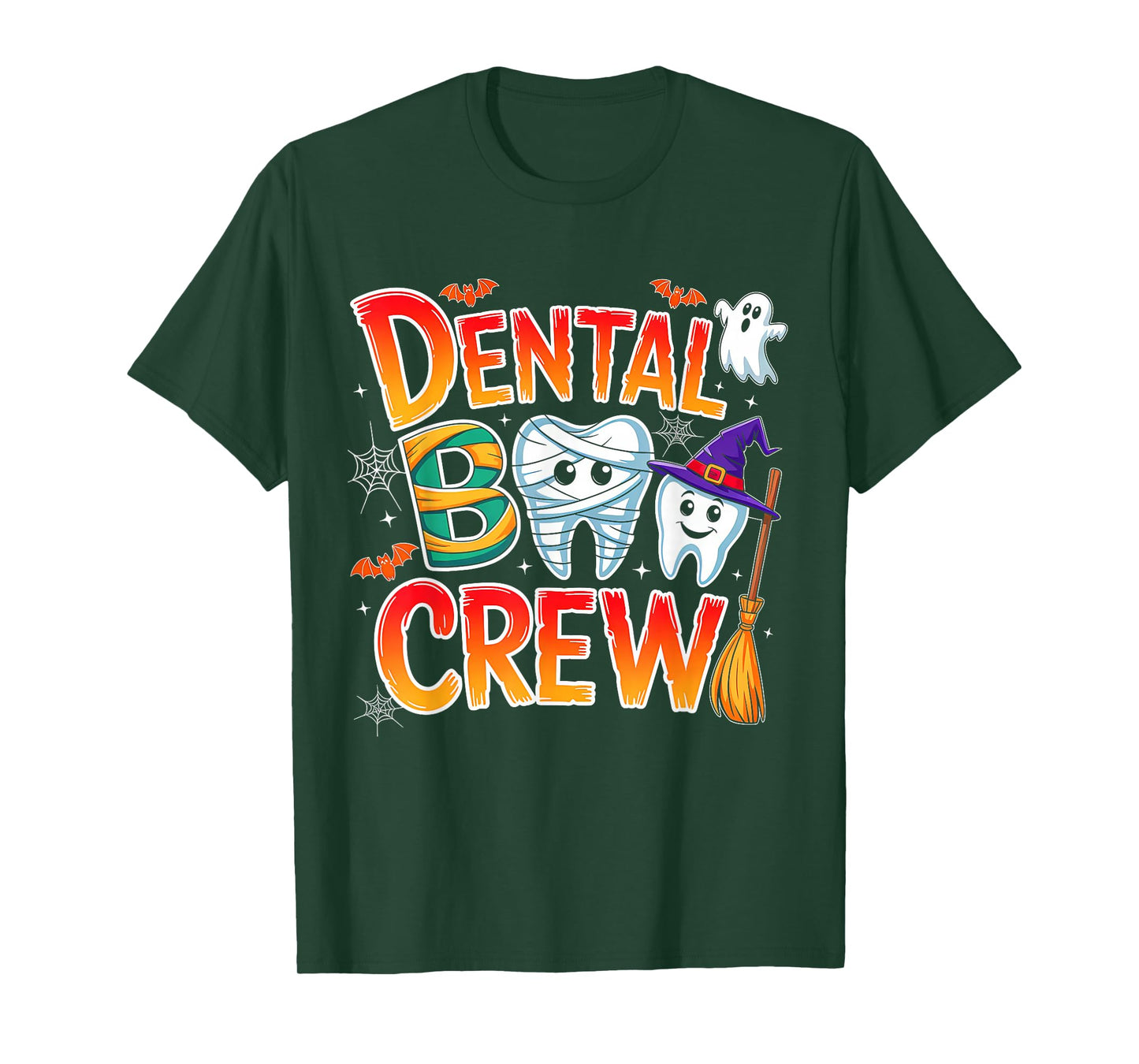 Halloween Dental Boo Crew Dentist Costume Teeth Women Men T-Shirt