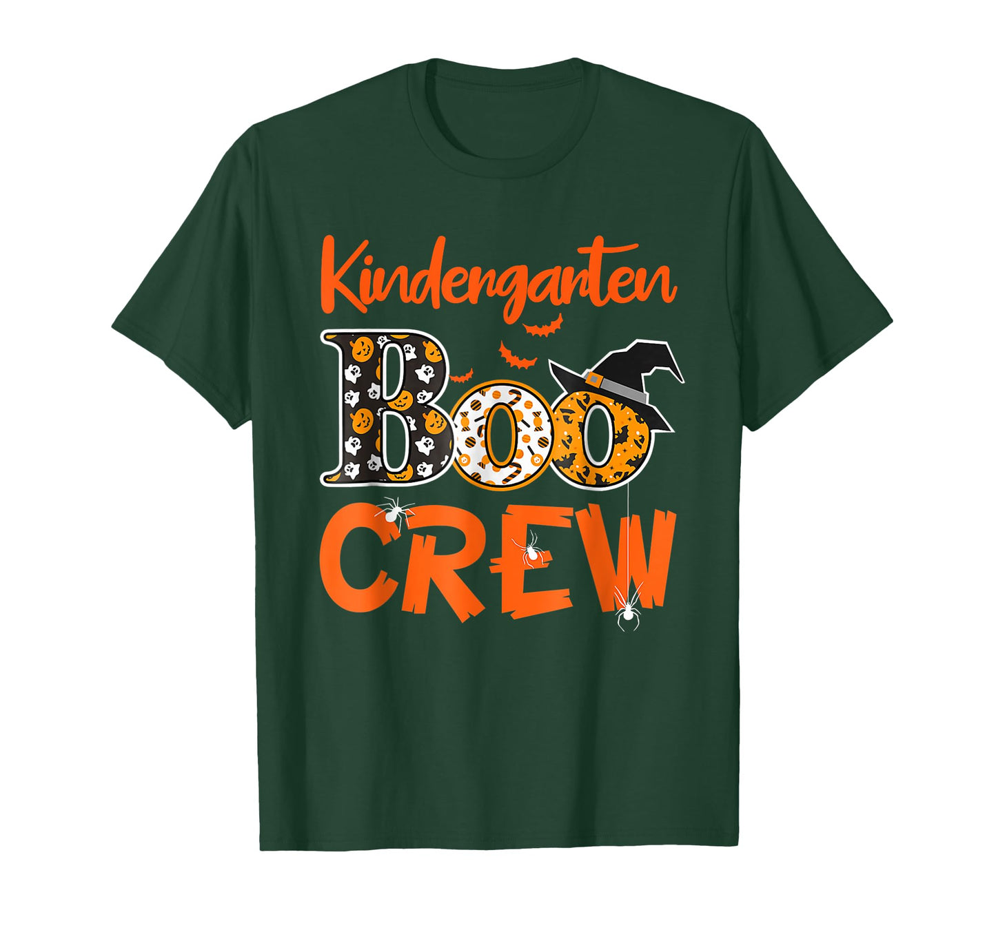 Kindergarten Boo Crew Teachers Students Halloween Costume T-Shirt for Men Women