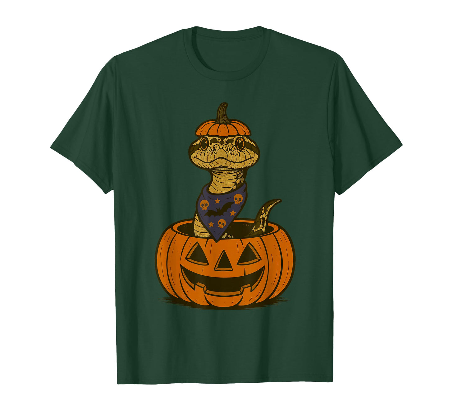 Spooky Hognose Snake Pumpkin Halloween T-Shirt