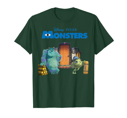 Disney Pixar Monsters, Inc Scream Factory Movie Poster T-Shirt