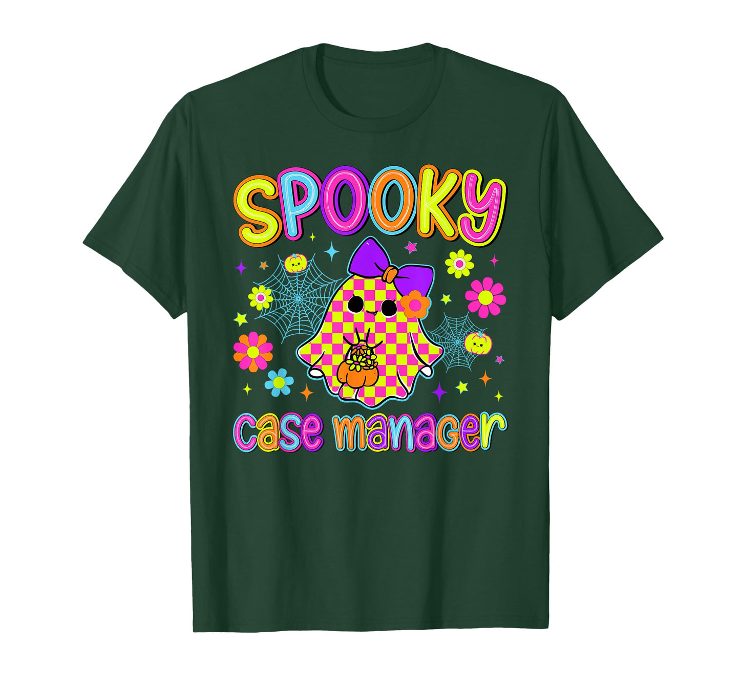 Spooky Nurse Case Manager Halloween Nursing Case Management T-Shirt