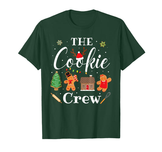 The Cookie Crew Christmas Baking Cookie Lover Kids Women T-Shirt