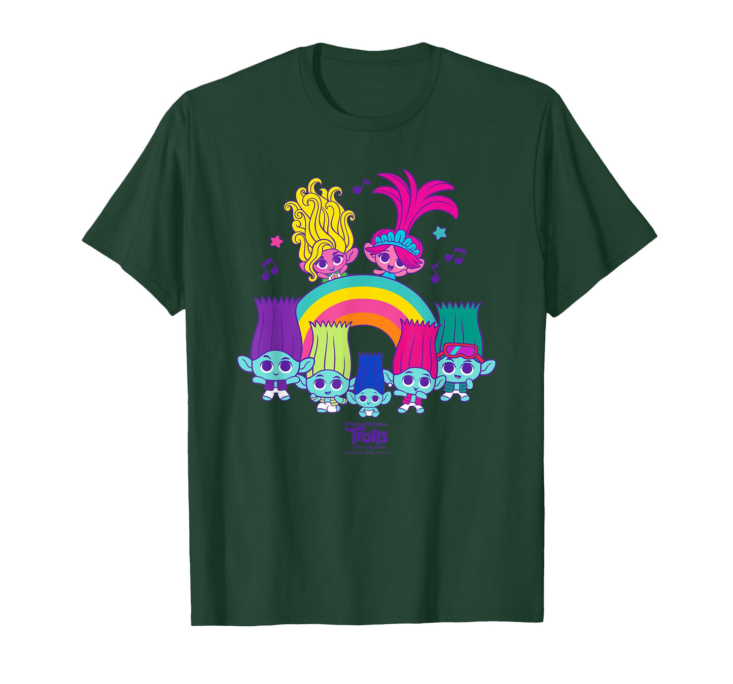 DreamWorks Trolls Band Together BroZone Poppy Viva Rainbow T-Shirt