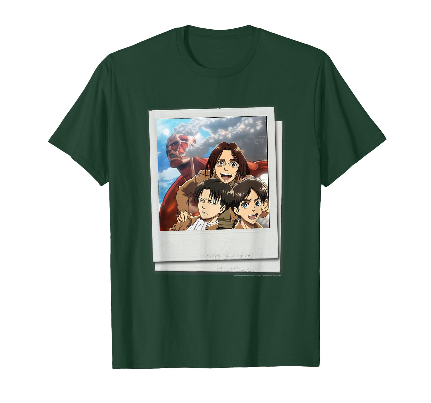 Attack on Titan See The Walls! Tourist Polaroid Photo Anime T-Shirt