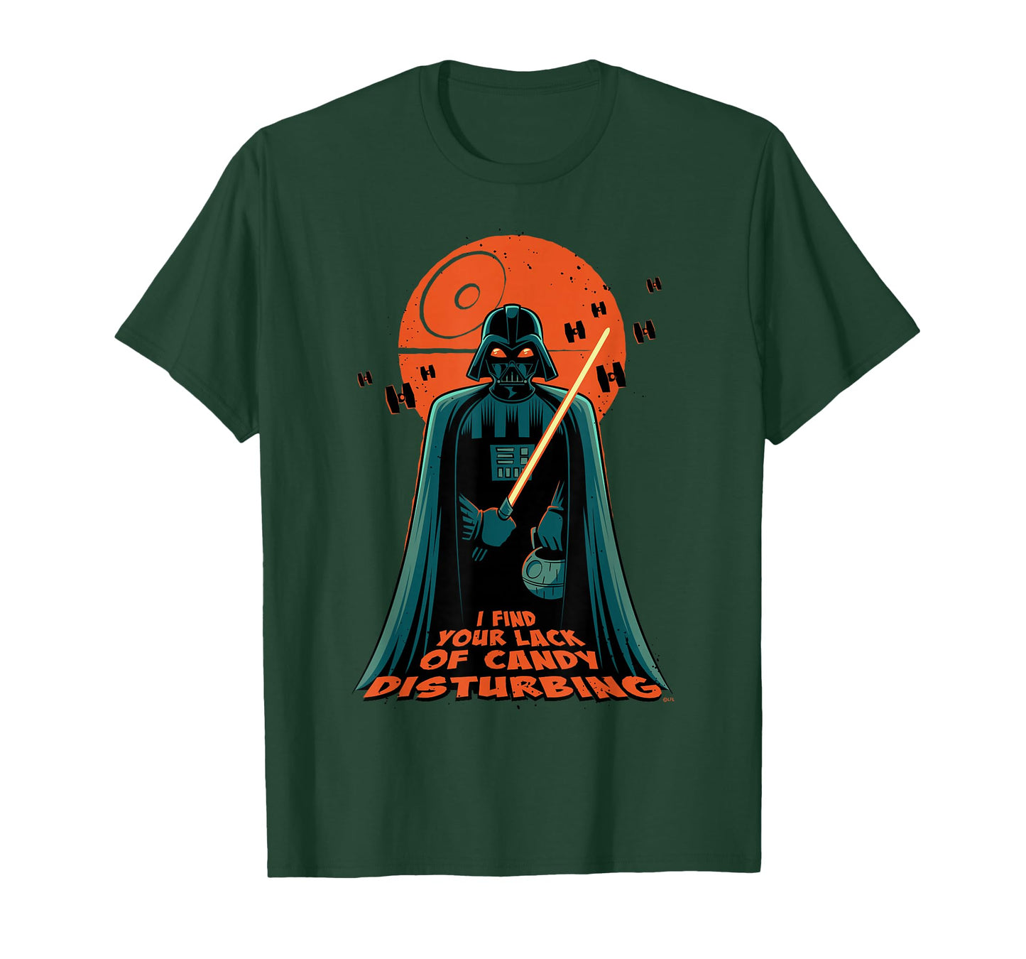 Star Wars Darth Vader Halloween Lack of Candy Disturbing T-Shirt