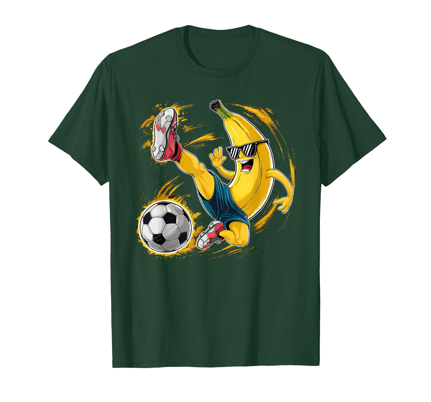 Sport Banana Football Player Fruit Cute Banana Soccer Player T-Shirt