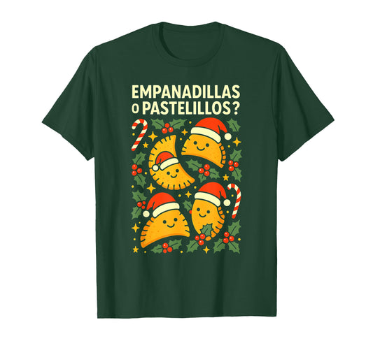 Empanadillas o Pastelillos Puerto Rico Christmas Design T-Shirt
