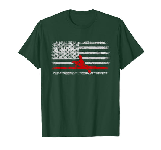 American Flag Rowing T-Shirt