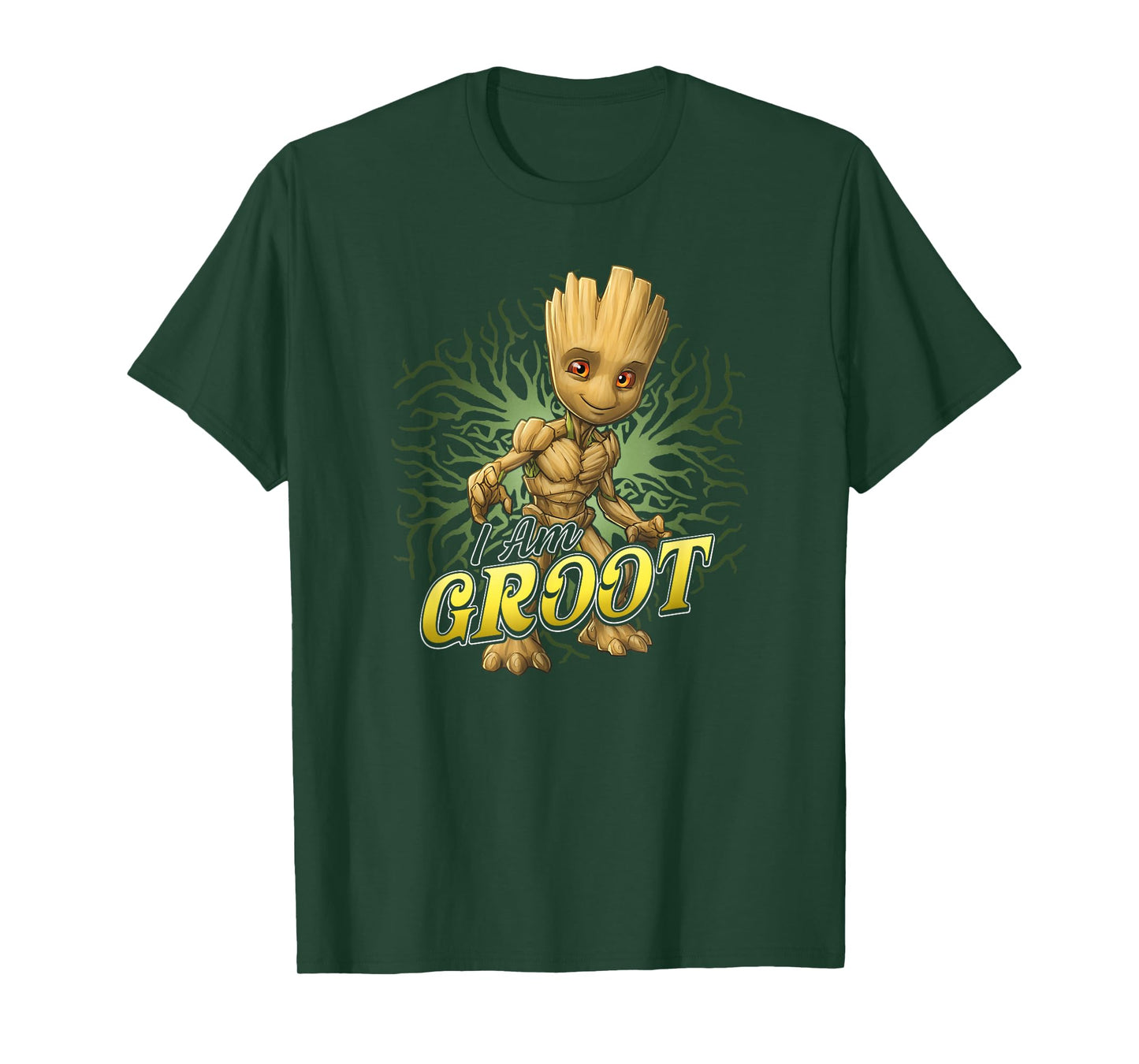Marvel Guardians Of The Galaxy I Am Baby Groot Roots Poster T-Shirt