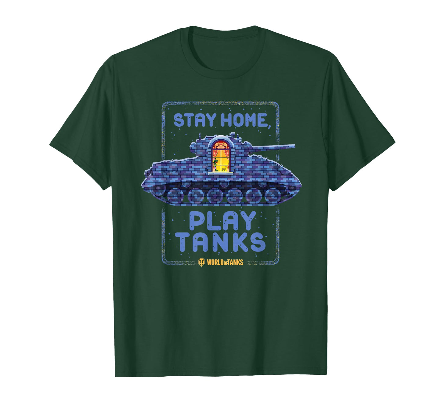 World of Tanks M4A2E4 Sherman "Stay Home, Play Tanks" T-Shirt
