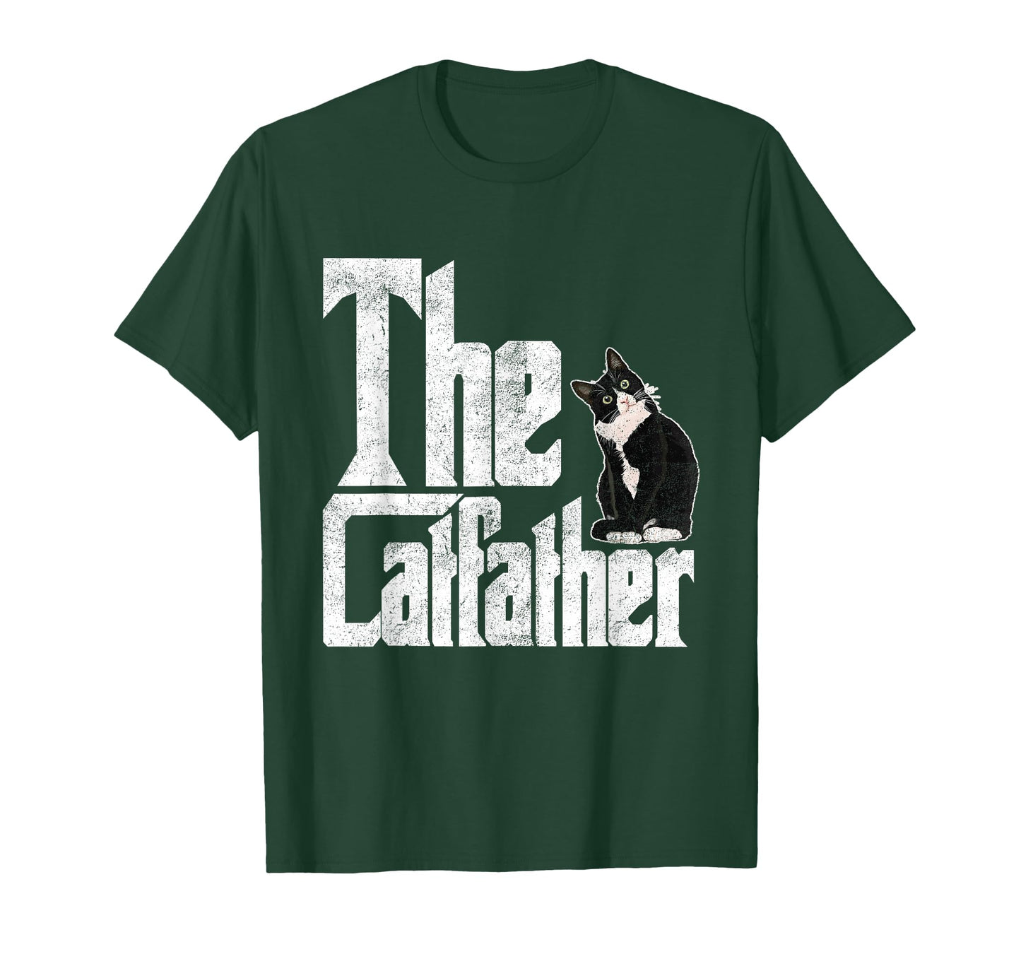 The Catfather Cat Father Mafia Whiskers Male Daddy T-Shirt Small
