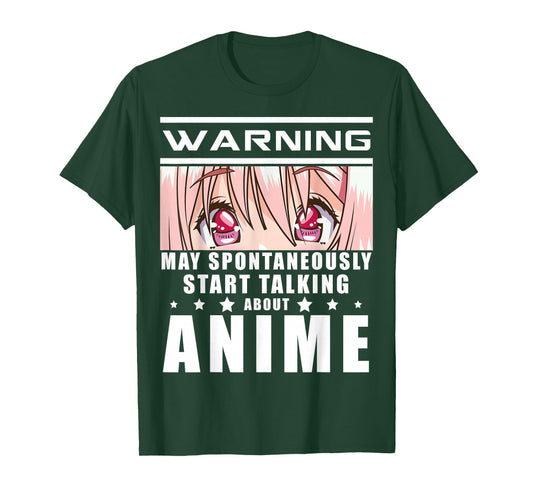 Warning May Spontaneously Start Talking About Anime Gift T-Shirt